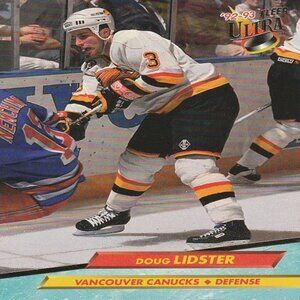 Doug Lidster (Vancouver Canucks) Vintage 1992 Fleer Corp Card - Card Number 221